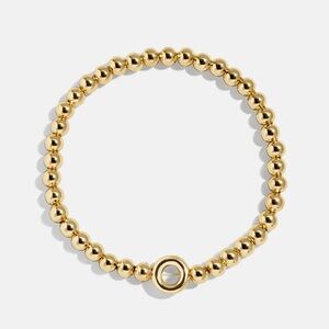 BaubleBar Pisa Gold Beaded Stretch Bracelet – New in Box